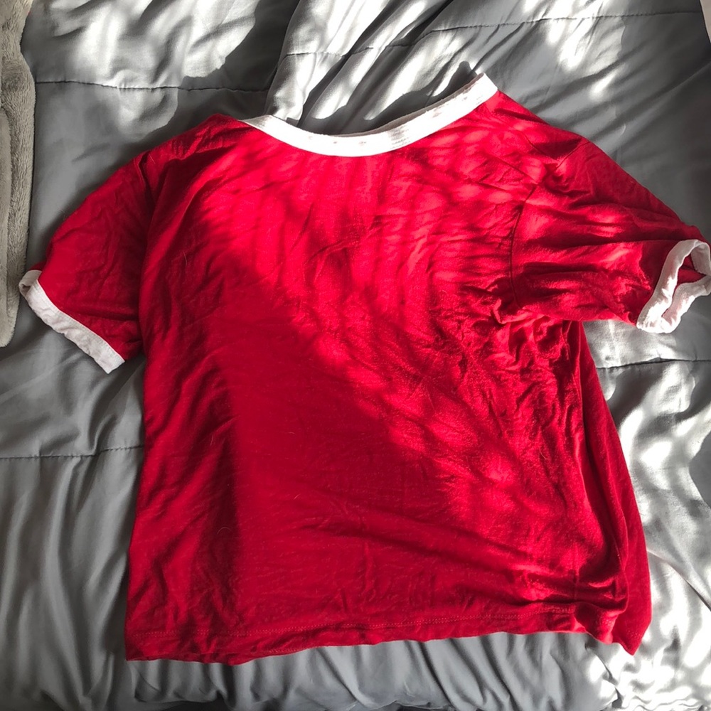 Super cute red crop top